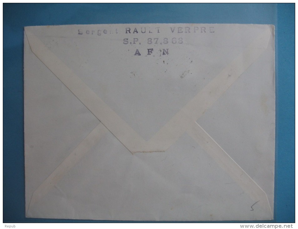 Lettre  AFN   1959   Taxe  50 F Gerbe - 1960-.... Covers & Documents