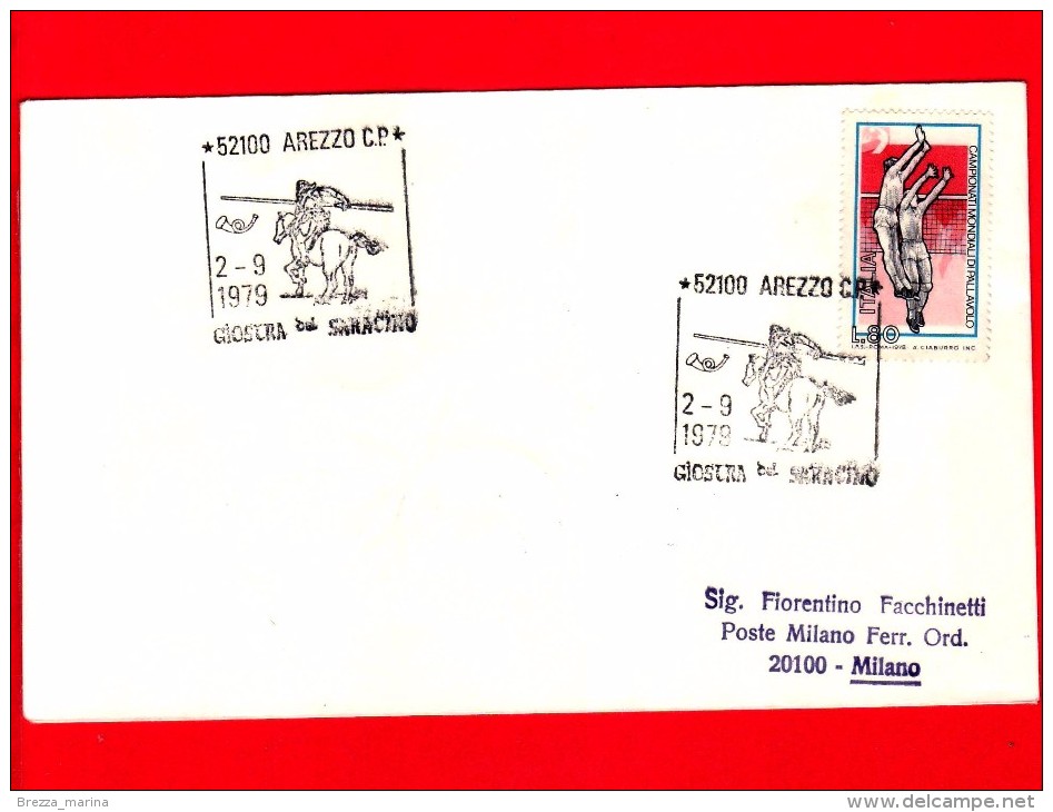 ITALIA - 1979 - Busta Viaggiata - Arezzo - Giostra Del Saracino - Annullo 2-09-79 - 1971-80: Poststempel