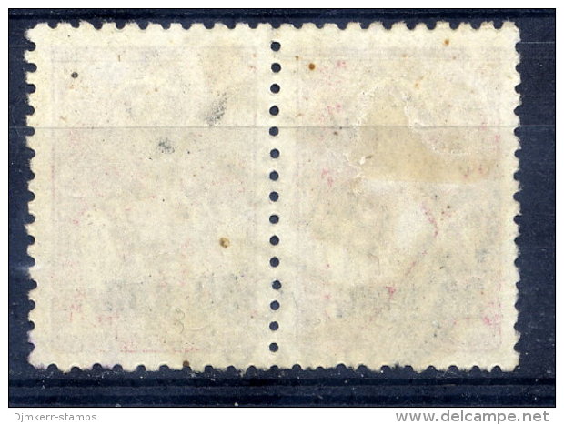 SOVIET UNION 1939 30K. On 4 K. Surcharge Without Watermark, Used Pair.  Michel 698z - Oblitérés