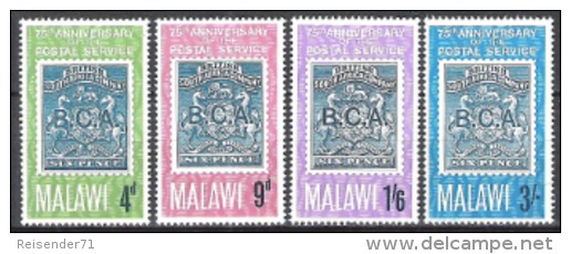 Malawi 1966 Postgeschichte Postdienst Kommunikation Wappen Südafrika-Gesellschaft Philatelie Philately, Mi. 52-5 ** - Malawi (1964-...)