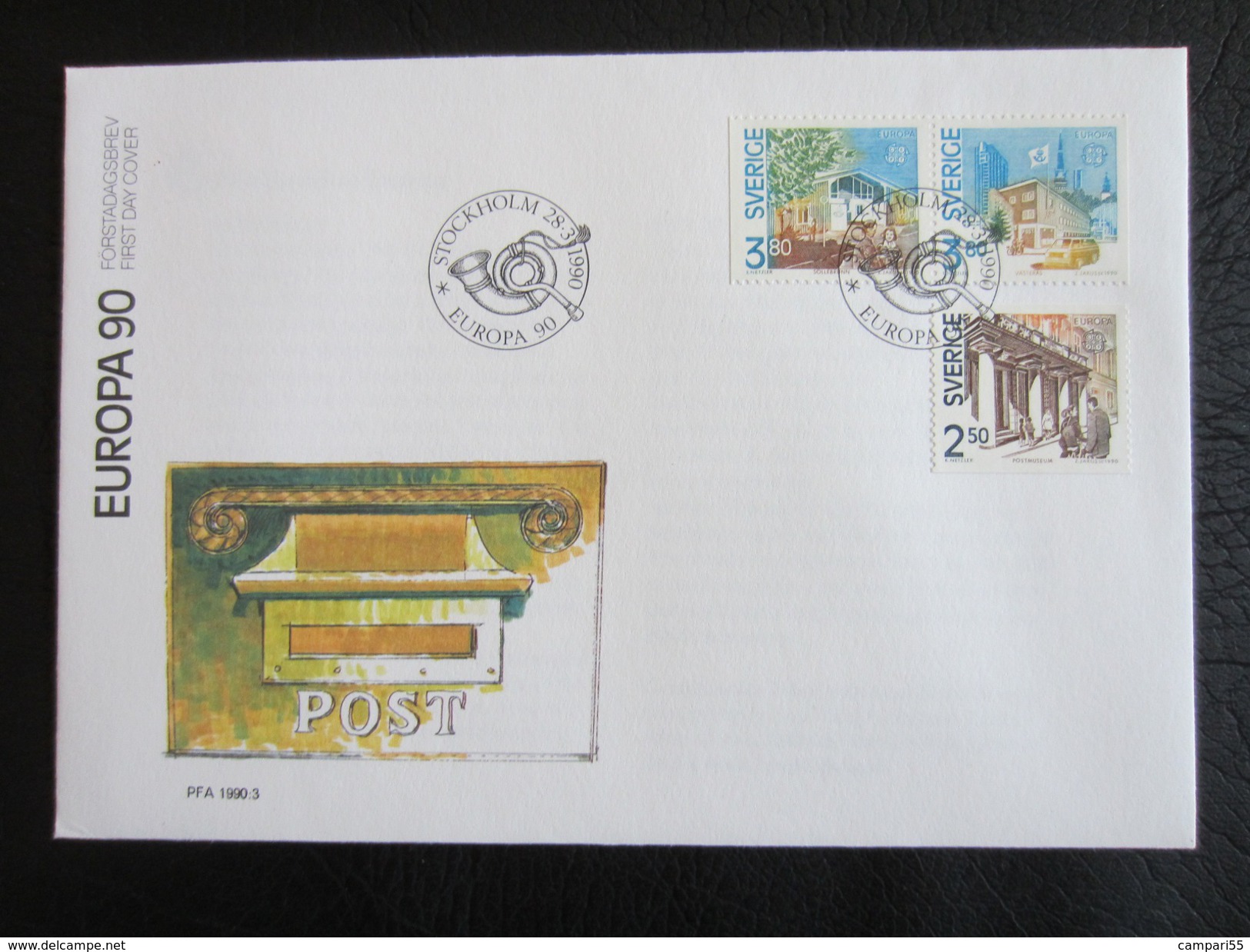 SWEDEN ILLUSTRATED FDC Mi 1589 - 91 (V17) - FDC