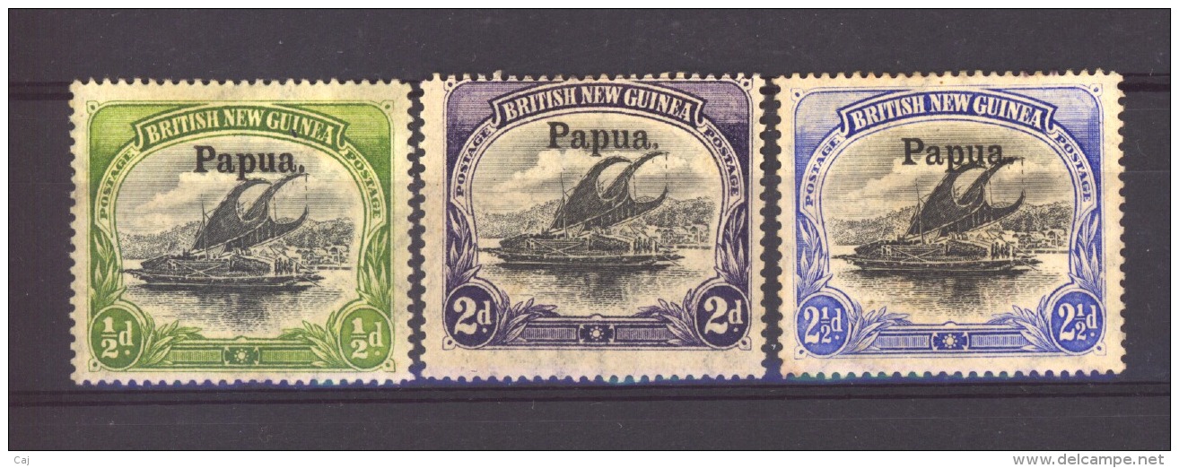 Papouasie  -  1906  :  Mi   9...12  *    3 Valeurs - Papua New Guinea