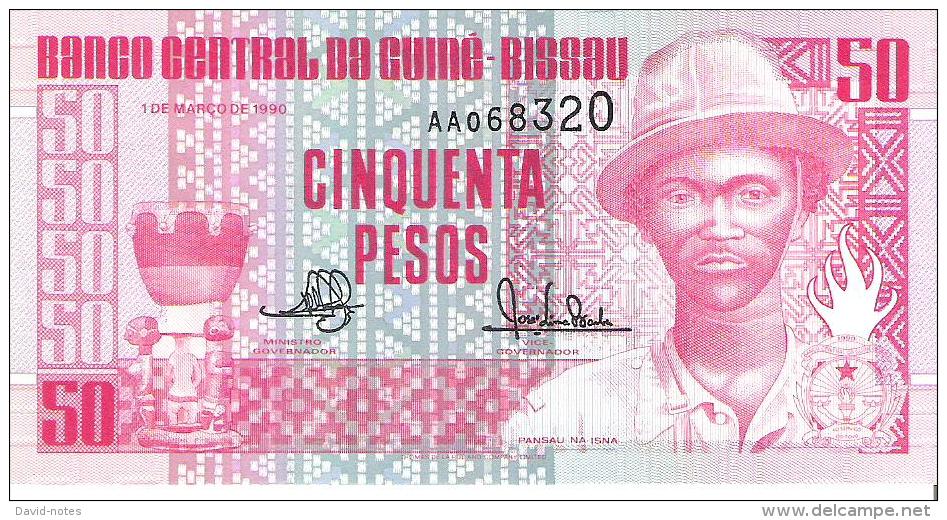 Guinea-Bissau - Pick 10 - 50 Pesos 1990 - Unc - Guinea–Bissau