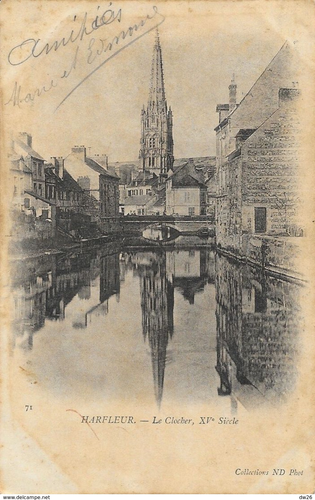 Harfleur - Le Clocher, XVe Siècle - Carte ND Phot. Précurseur N° 71 - Harfleur