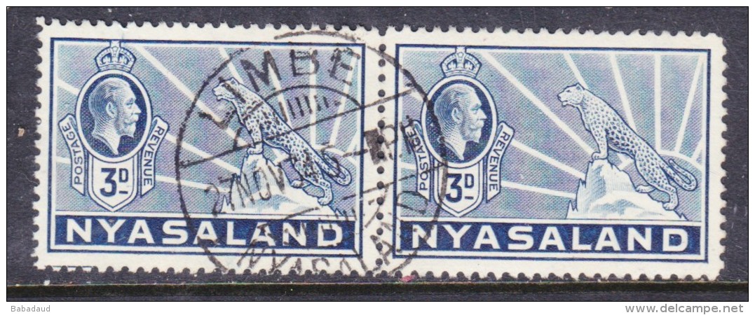 Nyasaland: George V 1934, 3d, LIMBE NYASALAND 27 NOV 34 C.d.s. - Nyassaland (1907-1953)