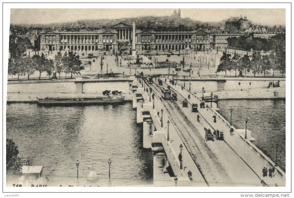 (516) Very Old Postcard - Carte Ancienne - France - Paris Place De La Concorde - Monuments