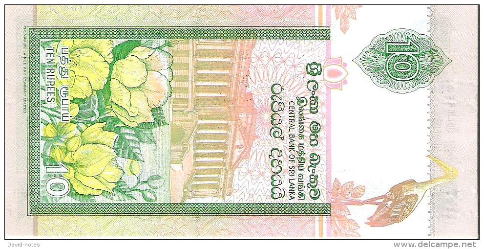 Sri Lanka - Pick 115b - 10 Rupees 2004 - Unc - Sri Lanka