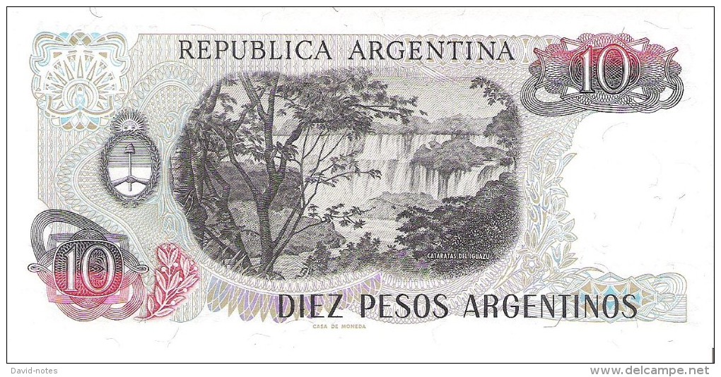 Argentina - Pick 313 - 10 Pesos Argentinos 1983-1984 - Unc - Argentina