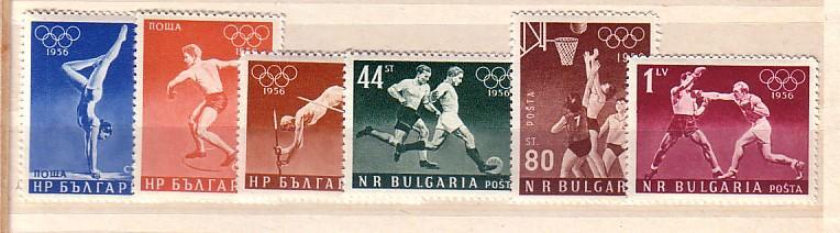BULGARIA / Bulgarie   1956  OLYMPIC GAMES-Melbourne      6 V - MNH - Summer 1956: Melbourne