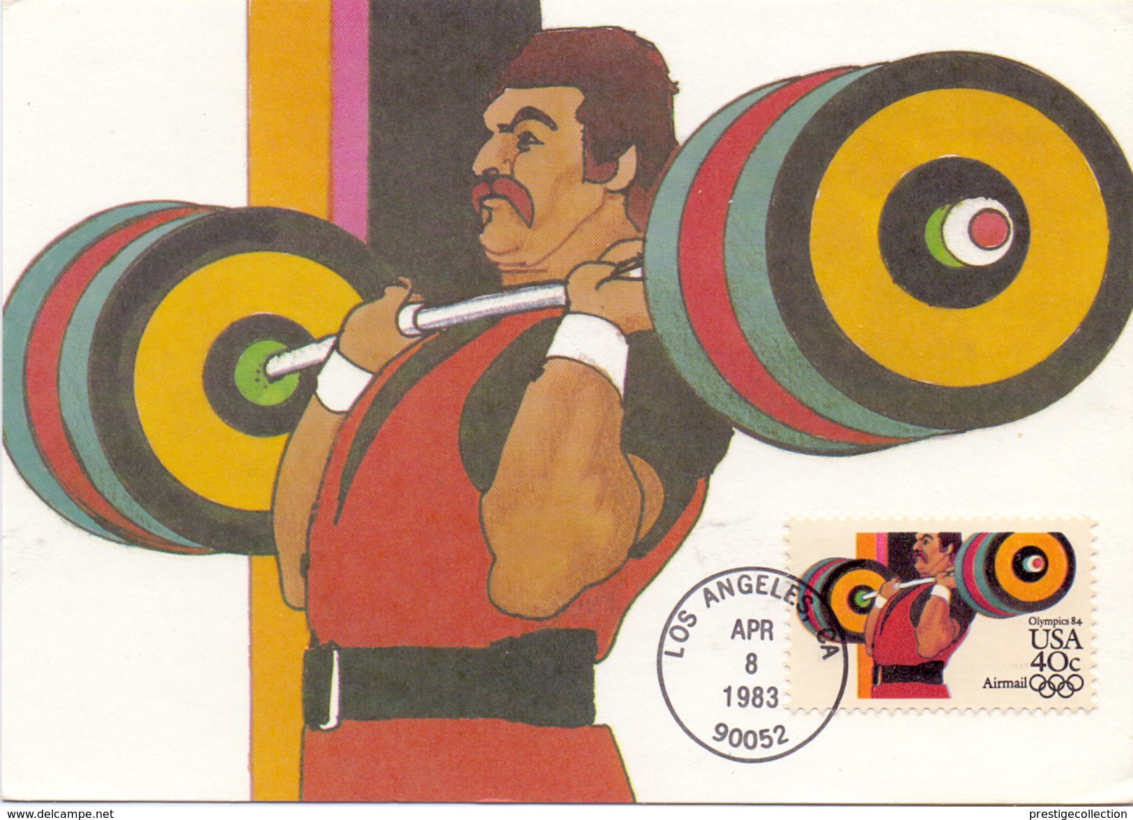 USA LOS ANGELES 1983 MAXIMUN POST CARD  (SET160277) - Cartoline Maximum