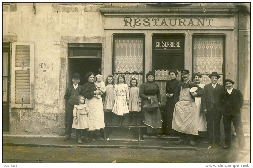 CARTE PHOTO - RAON L´ETAPE (VOSGES) - RESTAURANT CH.SERRIERE - SUPER ANIMÉ - TOP - Raon L'Etape