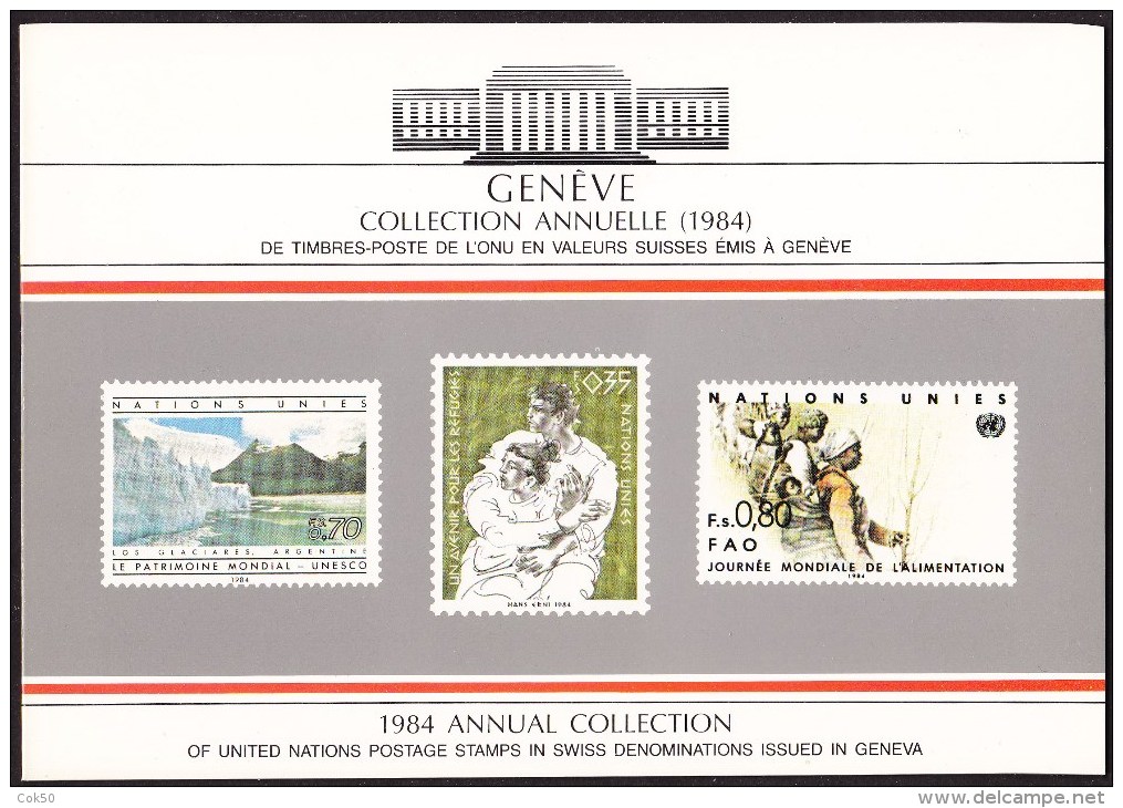 UN - United Nations Geneva 1984 Cancelled Souvenir Folder - Year Pack - Autres & Non Classés