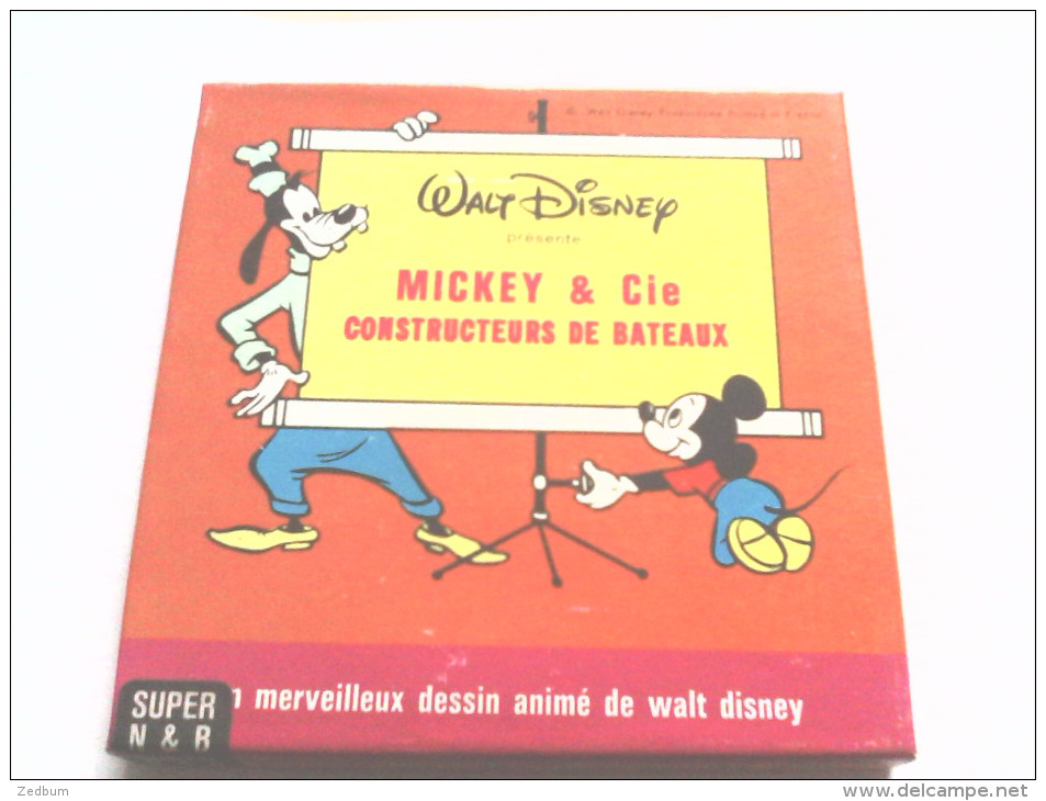 SUPER 8 - MICKEY & CIE CONSTRUCTEURS DE BATEAUX - WALT DISNEY - 35mm -16mm - 9,5+8+S8mm Film Rolls