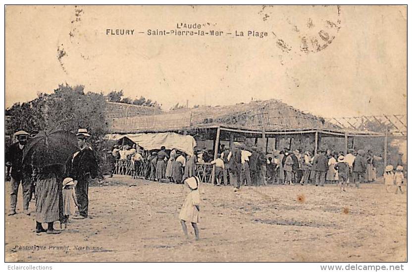 Fleury D'Aude - St Pierre La Mer     11      La Plage     (pli) - Autres & Non Classés