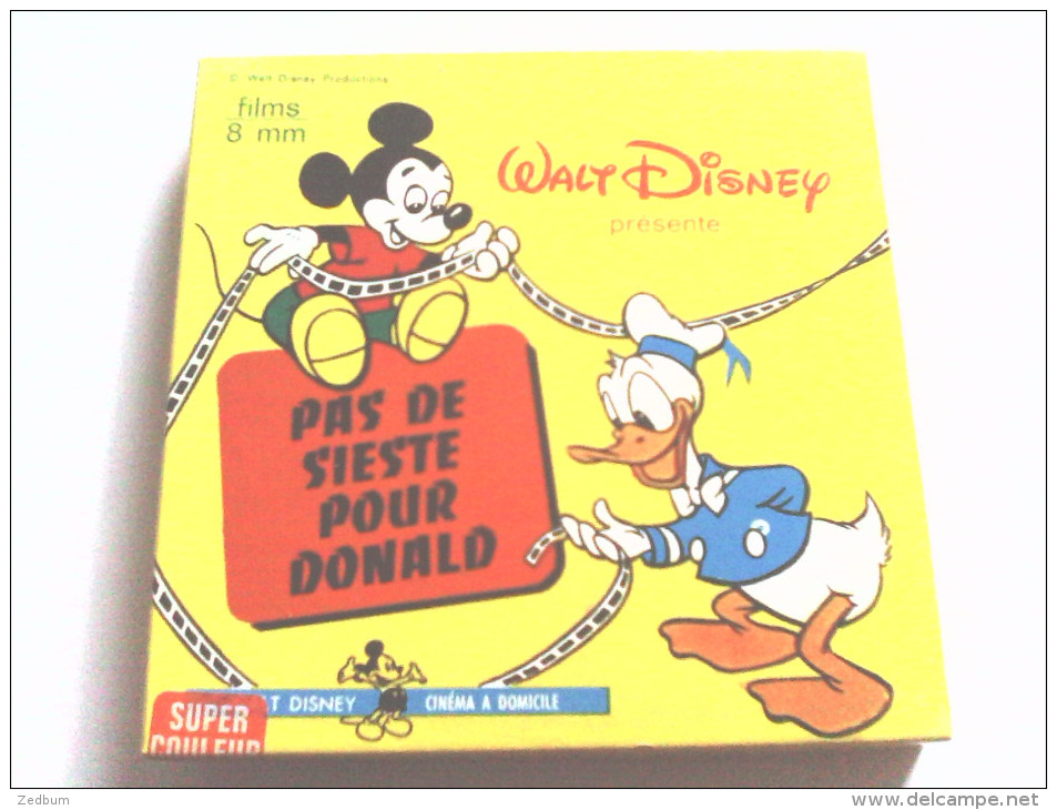 SUPER 8 - PAS DE SIESTE POUR DONALD - WALT DISNEY - Bobines De Films: 35mm - 16mm - 9,5+8+S8mm