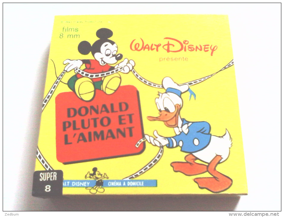 SUPER 8 - DONALD, PLUTO ET L AIMANT - WALT DISNEY - Bobines De Films: 35mm - 16mm - 9,5+8+S8mm