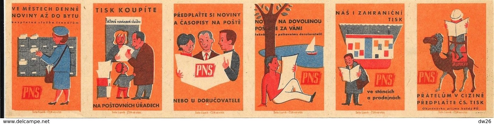 Tchécoslovaquie - Série De 6 Etiquettes De Boites D'Allumettes (Štítky Matchbox) (Poste) - Solo Lipnik - Scatole Di Fiammiferi - Etichette