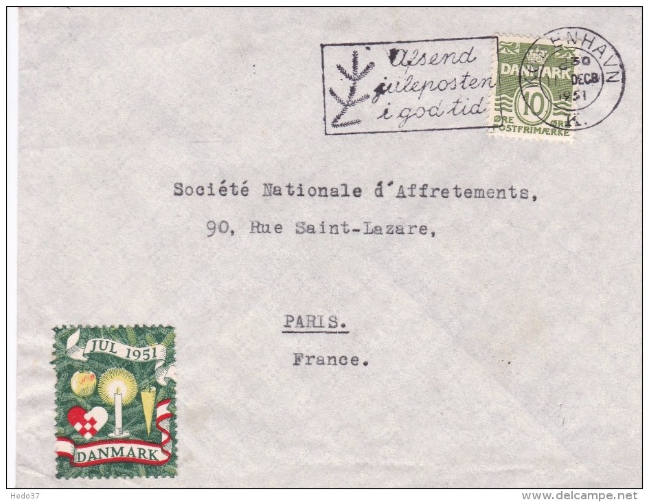 Danemark - Lettre - Covers & Documents