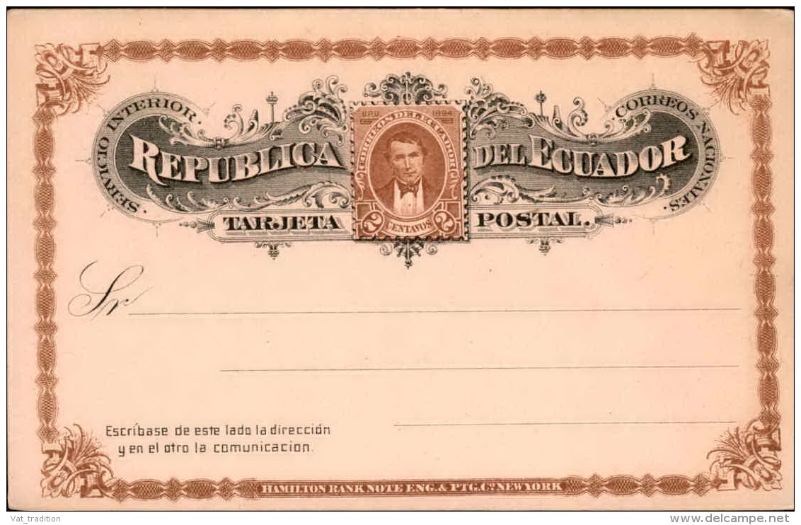 EQUATEUR - Entier Postal Non Voyagé- A Voir - L 2648 - Equateur