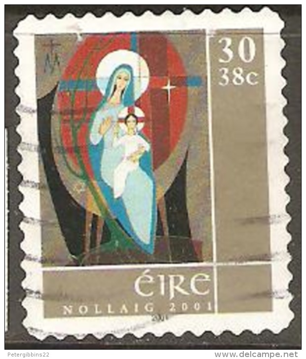 Ireland 2001 SG 1465 Christmas Self Adhesive Fine Used - Usati