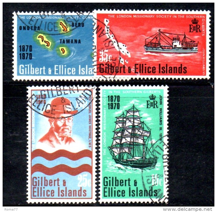 CI714 - GILBERT & ELLICE , Serie Completa Usata N. 161/64 - Gilbert & Ellice Islands (...-1979)