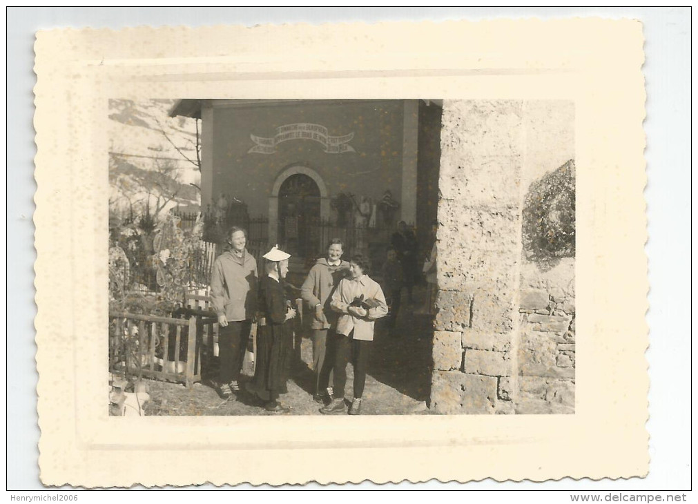 Photographie église De Fontcouverte Vers St Jean De Maurienne Savoie -73 - Photo 8x10,7 Cm, Mars 1955 - Places