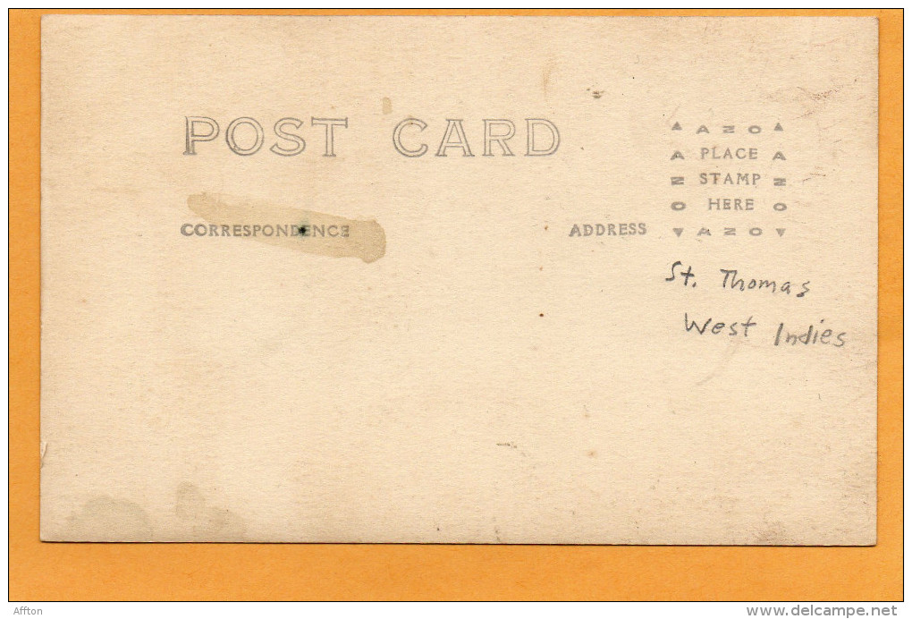 St Thomas VI 1918 Real Photo Postcard - Virgin Islands, US