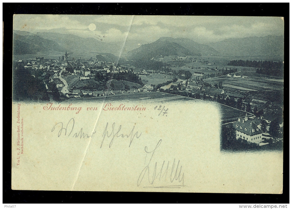 Judenburg Von Liechenstein / Year 1898 / Long Line Postcard Circulated - Judenburg