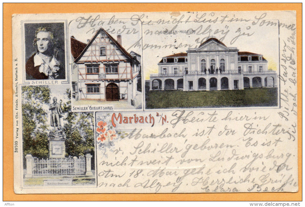 Marbach A N 1906 Postcard - Marbach