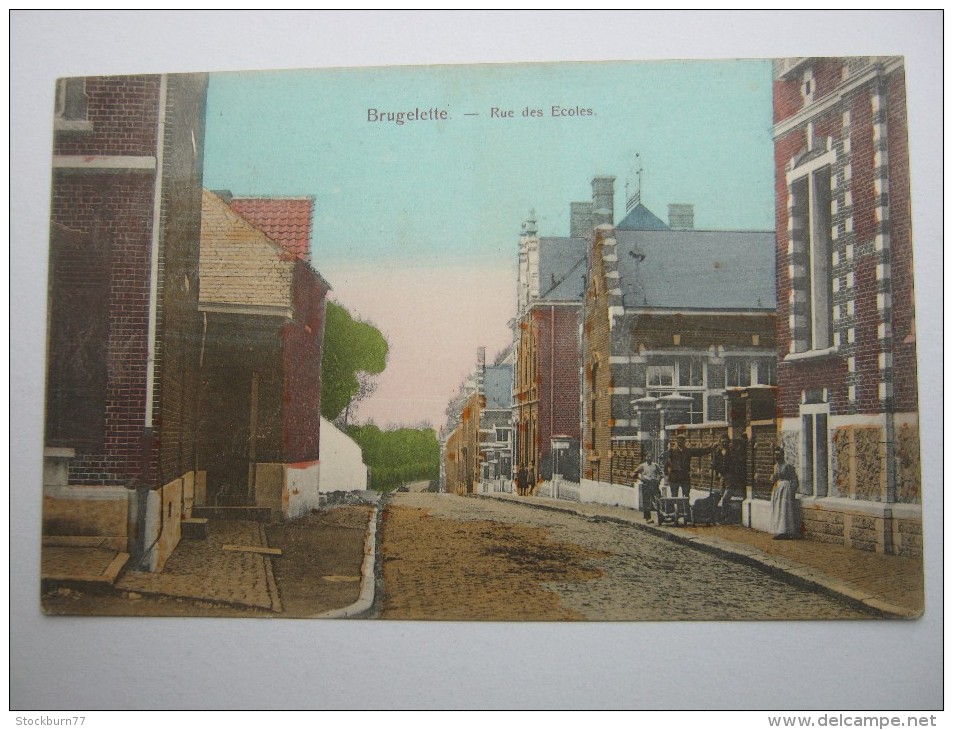 Brugelette  ,Carte  Postale, 1914/18  , 2 Scans - Brugelette