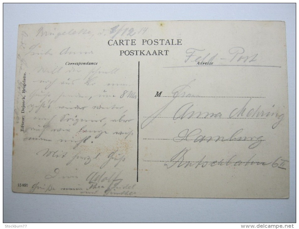 Brugelette  ,Carte  Postale, 1914/18  , 2 Scans - Brugelette