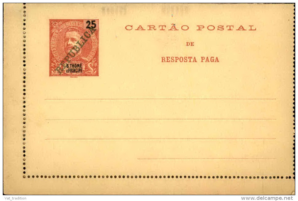 PORTUGAL / ST THOMAS ET PRINCE - Entier Postal Non Voyagé - A Voir - L 2682 - St. Thomas & Prince