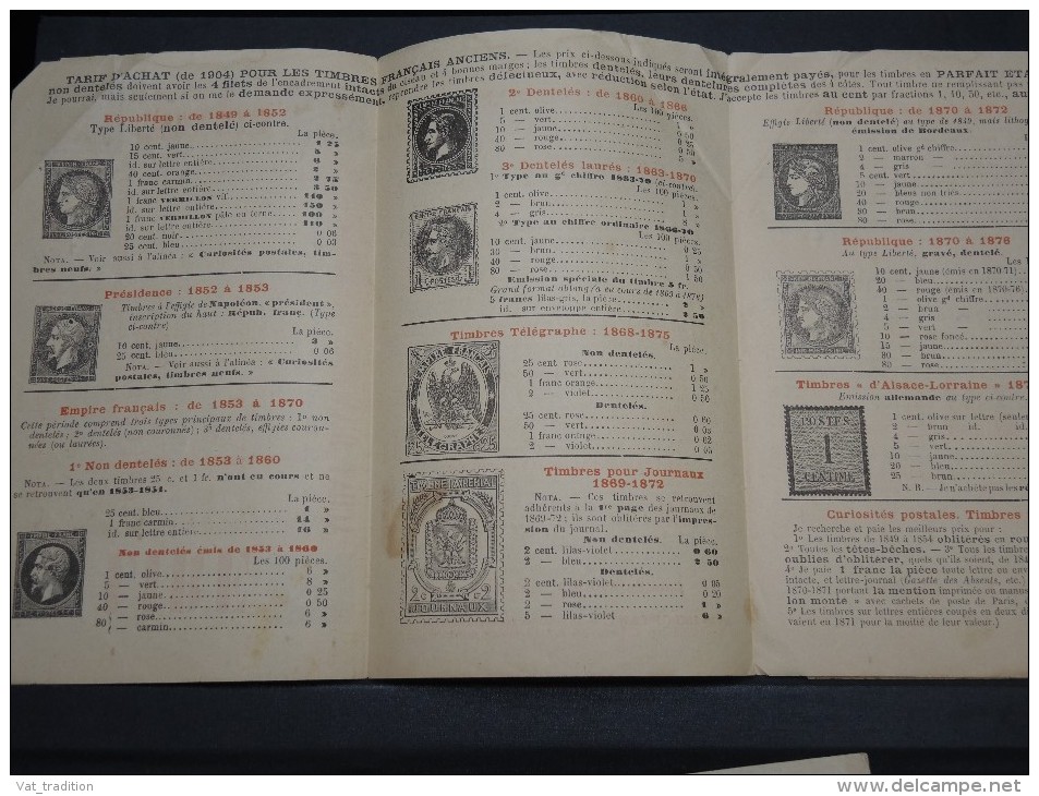 FRANCE - Lot De Documents Anciens Liés Au Commerce De Timbres Poste - Essentiellement Avant 1900 - A Voir - P20686 - Auktionskataloge