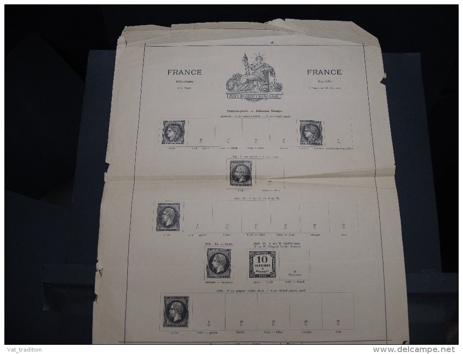 FRANCE - Lot de documents anciens liés au commerce de timbres poste - Essentiellement avant 1900 - A voir - P20686