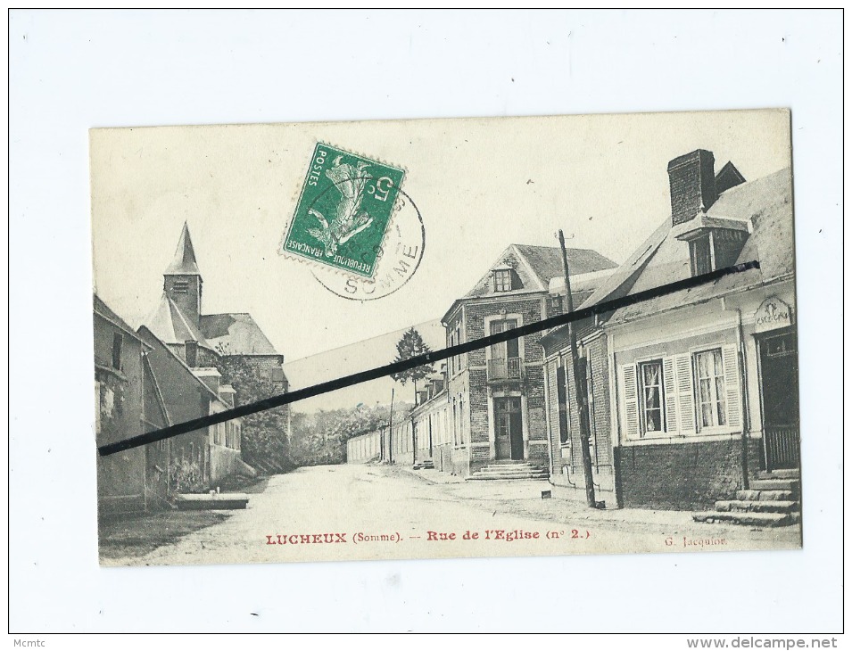 CPA Rétrécit - Lucheux - Rue De L'église - Lucheux