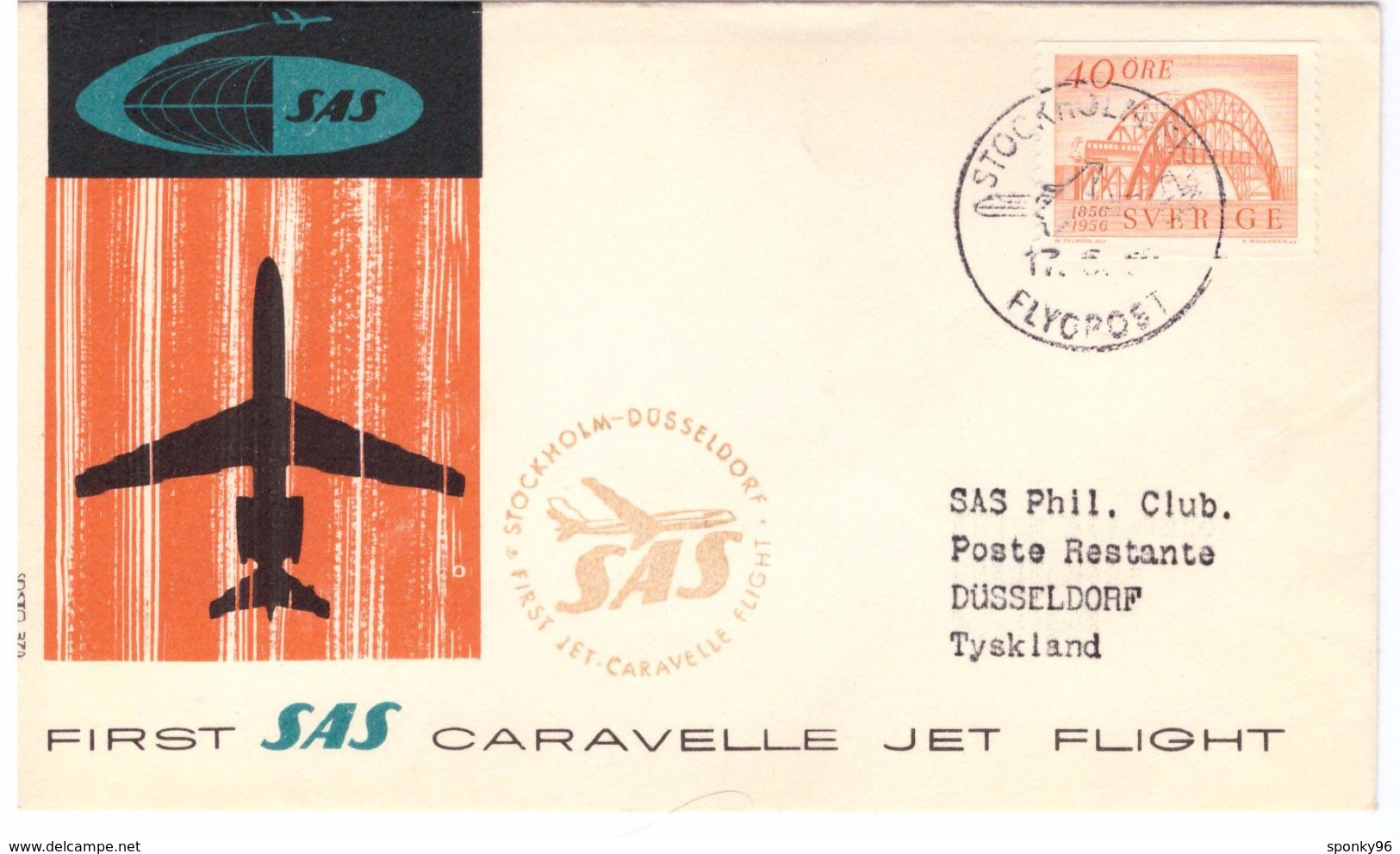 STORIA POSTALE - SVEZIA - SCANDINAVIA - STOCKHOLM - FIRST REGULAR POLAR JET FLIGHT - TOKYO - ANNO 1959 - - Autres & Non Classés
