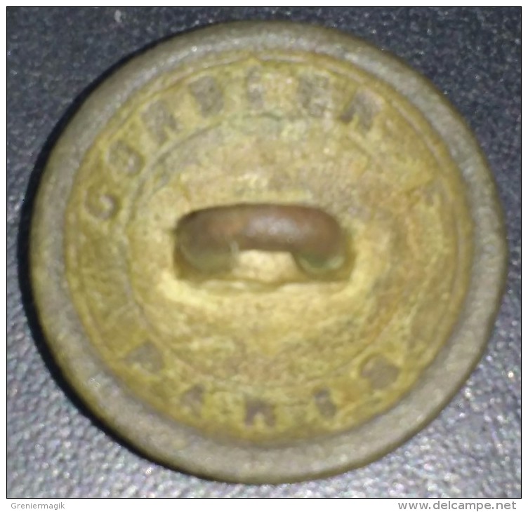 Bouton Militaire Bombé Garde Impériale (17 Mm) - 1854-1870 - Cordier Frères Paris - Botones