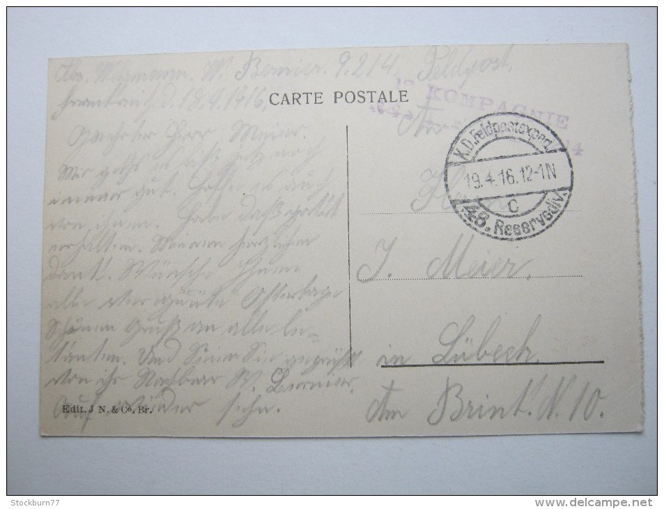 WERVIK, Carte  Postale, 1914/18  , 2 Scans - Wervik