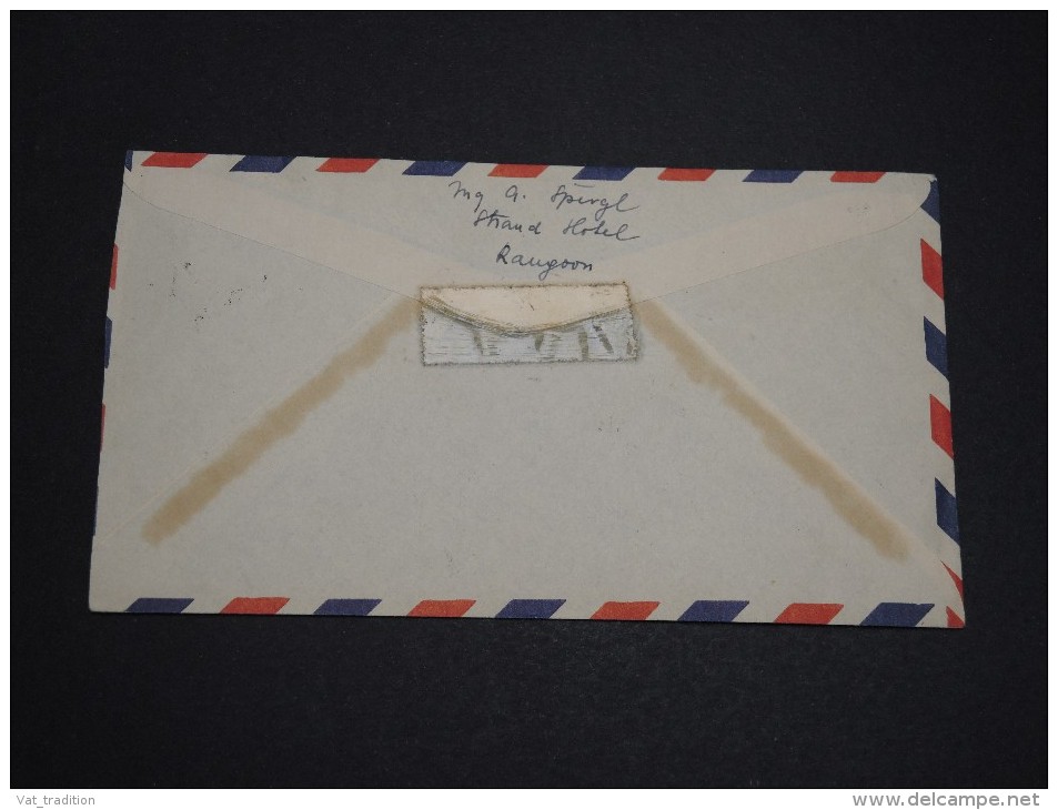 MYANMAR / BURMA - Enveloppe Pour La Tchécoslovaquie 1955 - A Voir - L 2742 - Myanmar (Birmanie 1948-...)