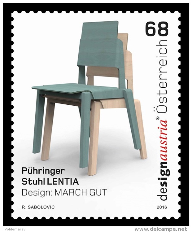 Austria 2016 Mih. 3284 Design In Austria. Lentia Stuhl MNH ** - Ungebraucht