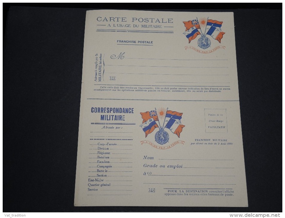 BELGIQUE - Carte Lettre En Franchise - A Voir - L 2748 - Zonder Portkosten