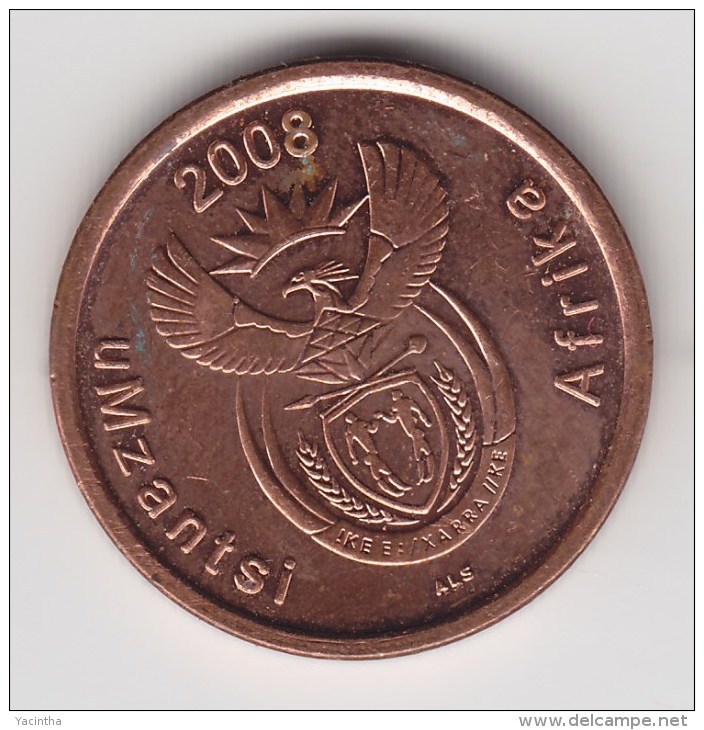 @Y@    Zuid Afrika    5  Cent 2008     (3085) - Afrique Du Sud