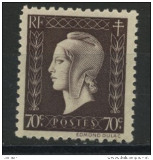 FRANCE -  M. DE DULAC  - N° Yvert  687** - 1944-45 Marianne De Dulac