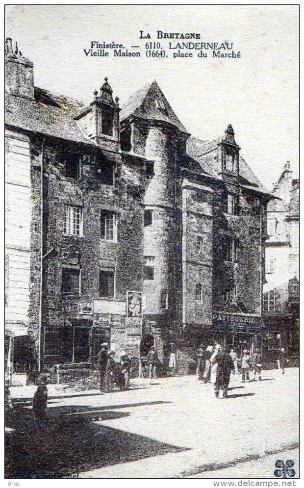 CPA  Landerneau Place Du Marché - Landerneau