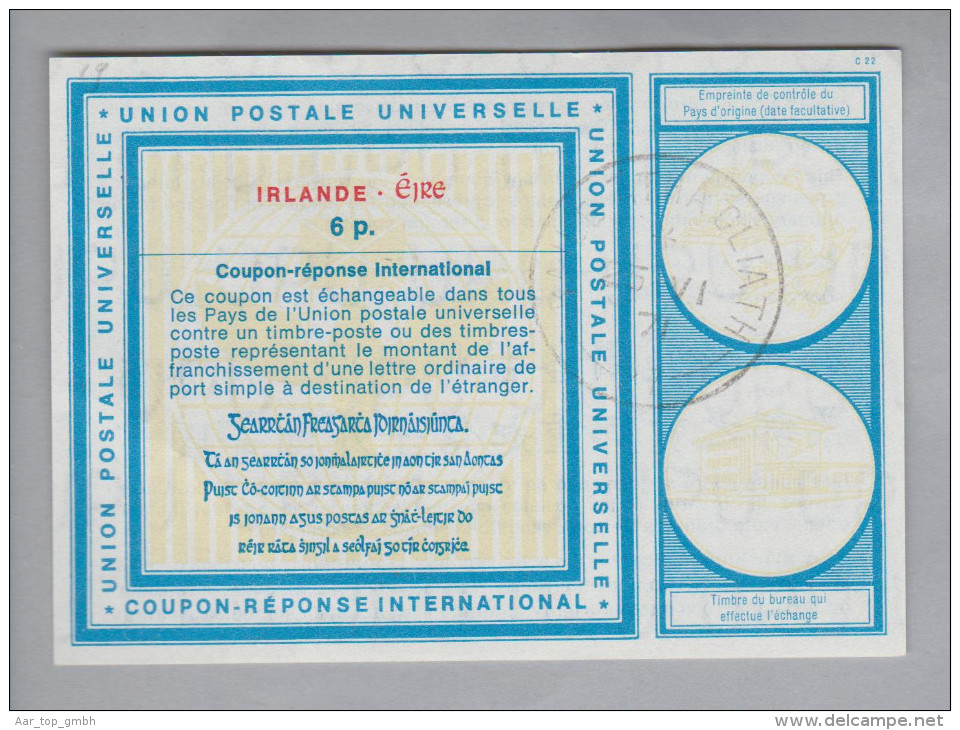 Irland Ganzsachen Coupon Réponse International 1971-06-15 6 P. - Interi Postali