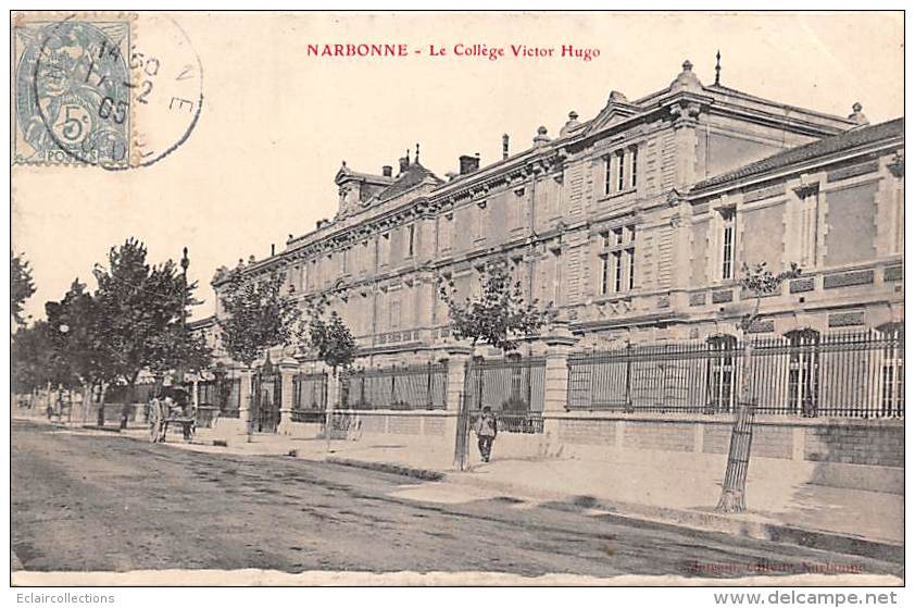 Narbonne     11       Collège Victor-Hugo   (pli) - Narbonne