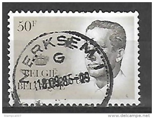 Ocb Nr 2127 Boudewijn Baudouin Velghe Centrale Stempel Merksem - 1981-1990 Velghe