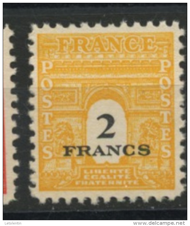 FRANCE - ARC DE TRIOMPHE - N° Yvert 709** - 1944-45 Triomfboog