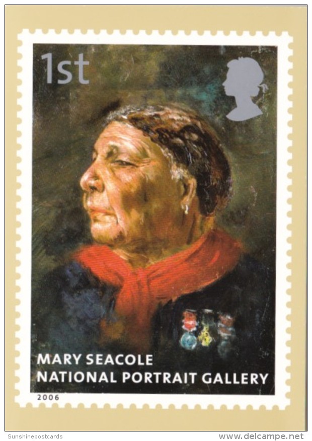 England Royal Mail Stamps 2006 Mary Seacole National Portrait Gallery - Timbres (représentations)
