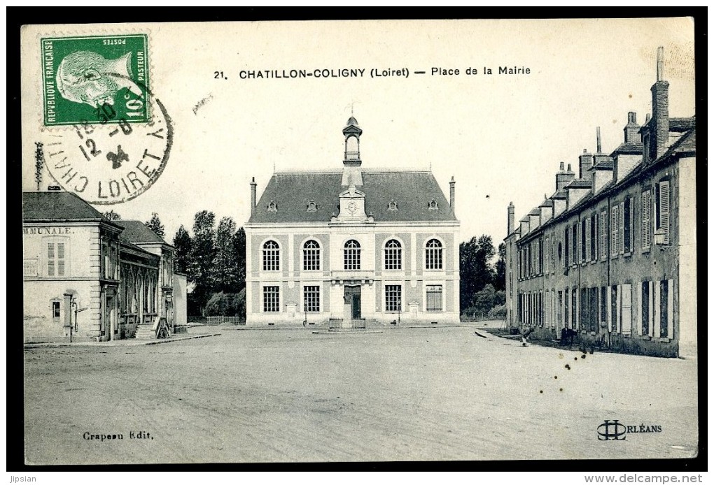 Cpa Du 45 Chatillon Coligny -- Place De La Mairie   JIP1 - Chatillon Coligny